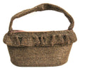 1940s vintage bronze glass beaded purse