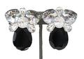 80'S VINTAGE GLASS STATEMENT EARRINGS