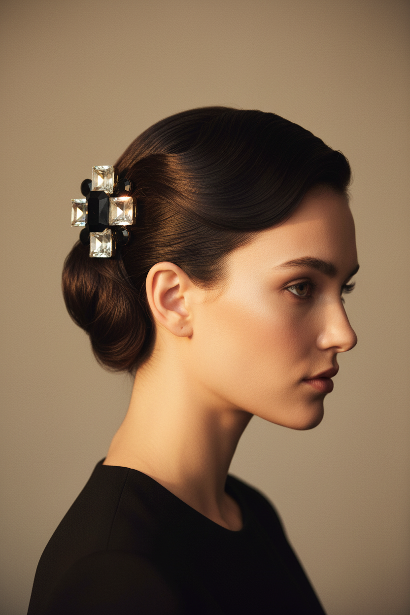 80's Maltese Cross huge glass crystal statement earrings
