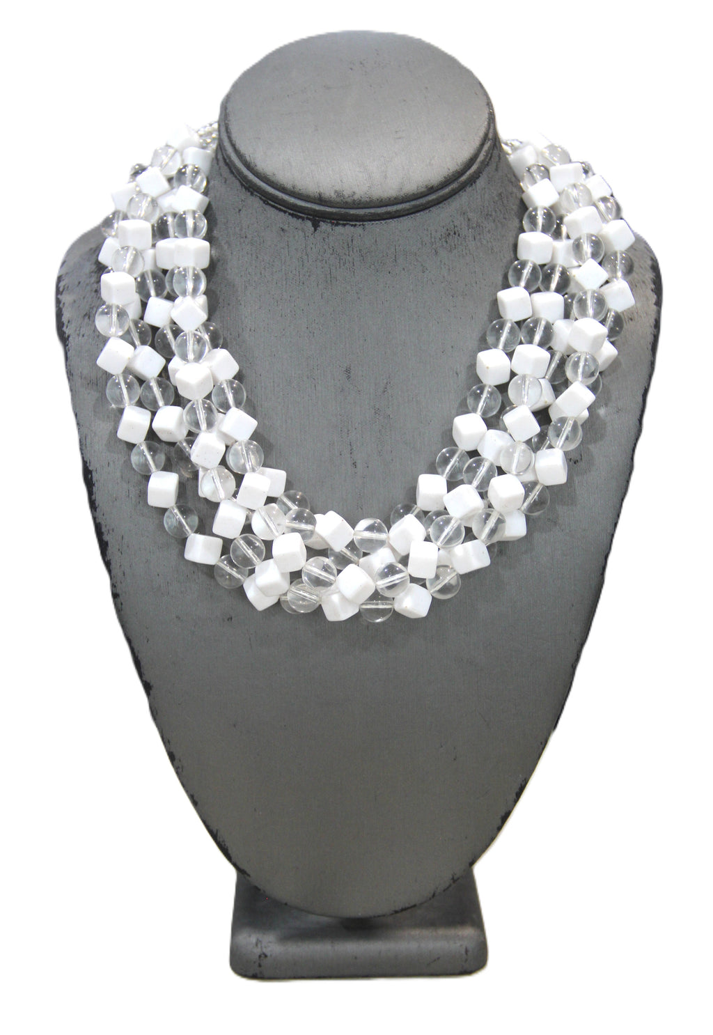 DEAD STOCK GRAZIANO LUCITE STATEMENT NECKLACE