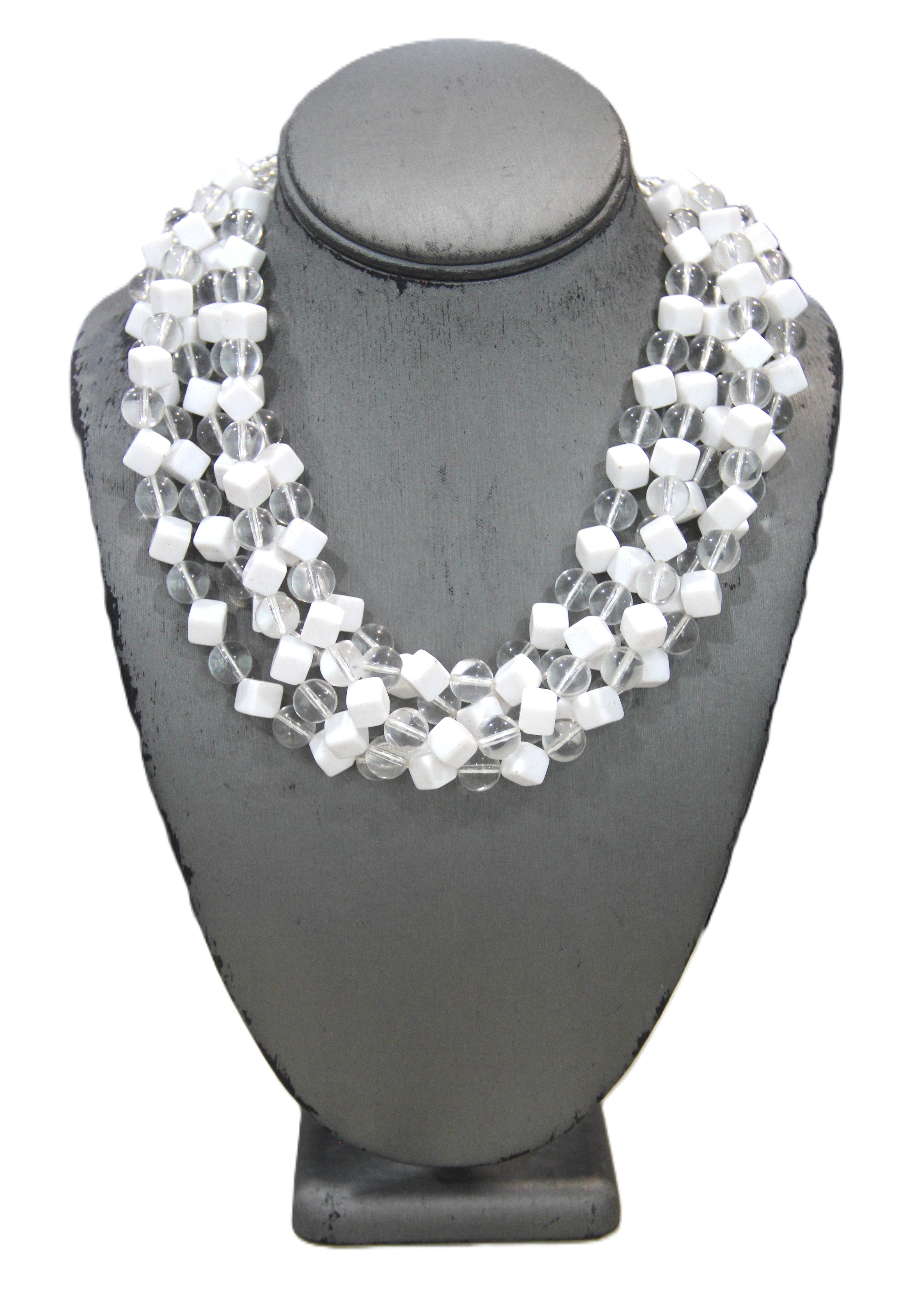 DEAD STOCK GRAZIANO LUCITE STATEMENT NECKLACE