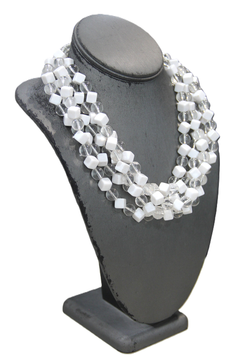 DEAD STOCK GRAZIANO LUCITE STATEMENT NECKLACE