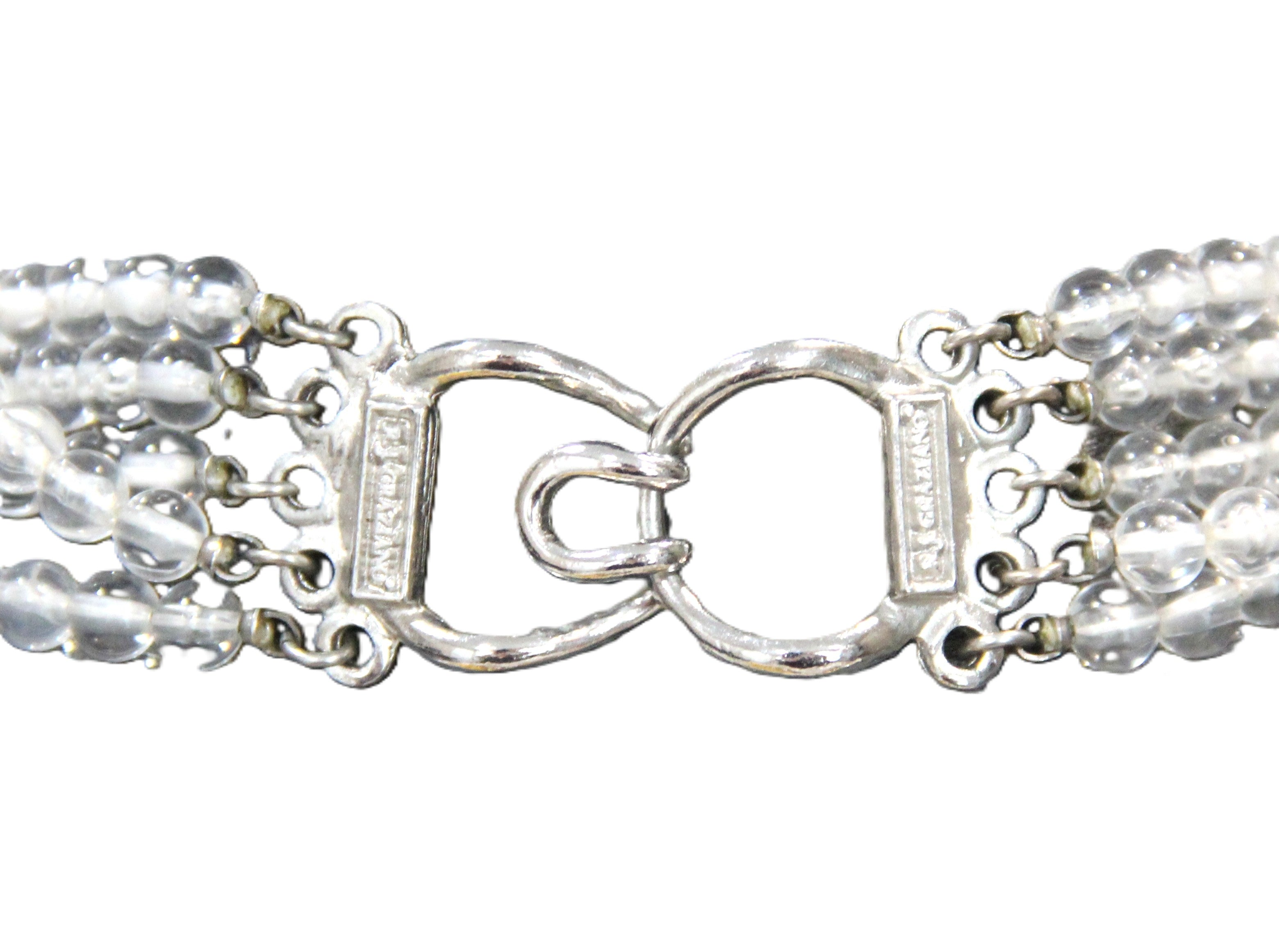 DEAD STOCK GRAZIANO LUCITE STATEMENT NECKLACE