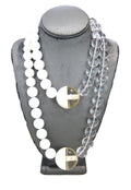 DEAD STOCK GRAZIANO MOD CHUNKY LUCITE NECKLACE - SHORT 