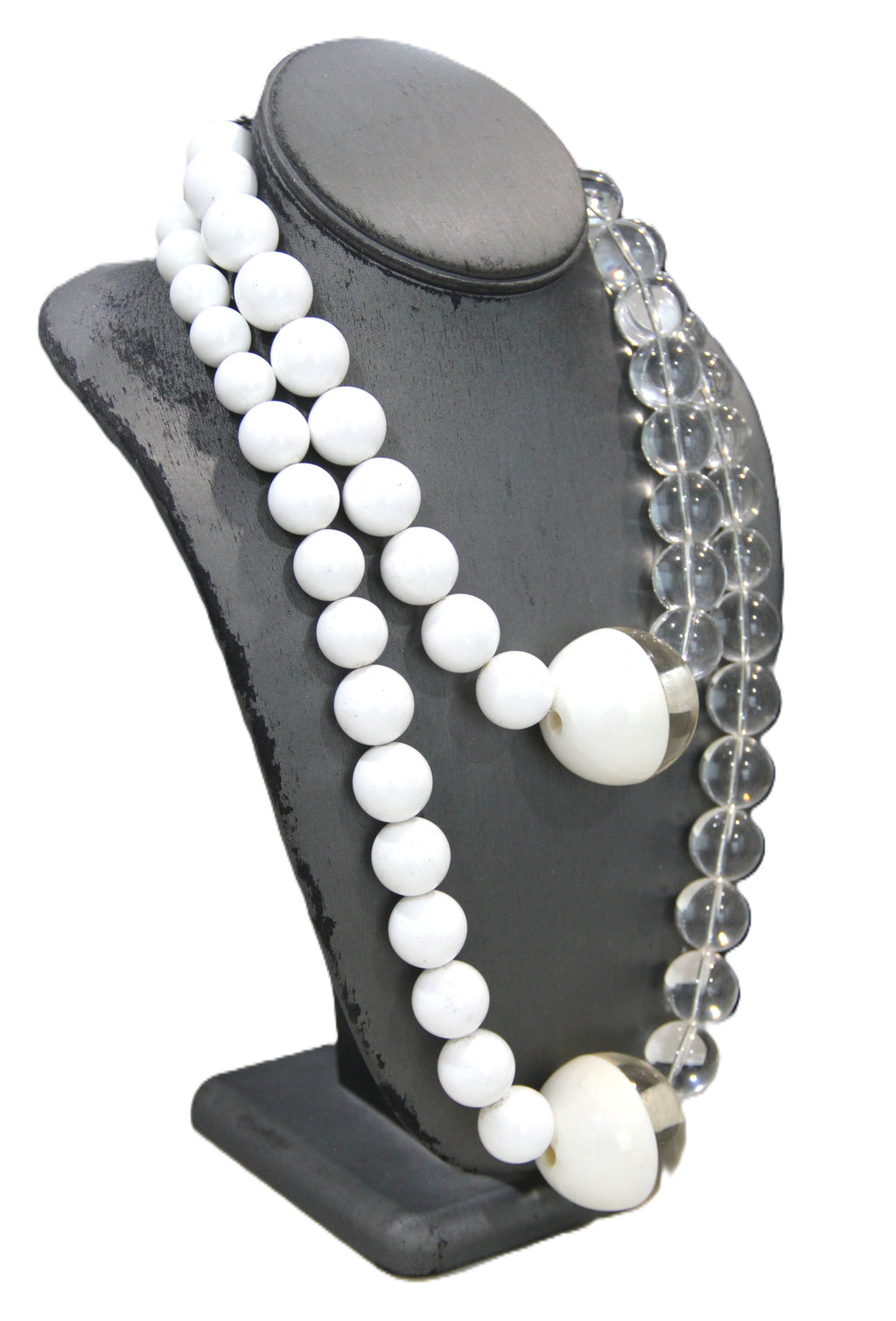 DEAD STOCK GRAZIANO MOD CHUNKY LUCITE NECKLACE - SHORT 