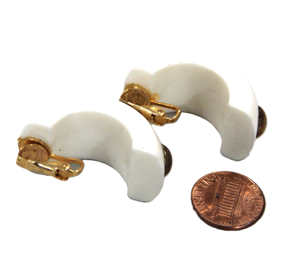 DEAD STOCK GRAZIANO LUCITE STUD EARRINGS