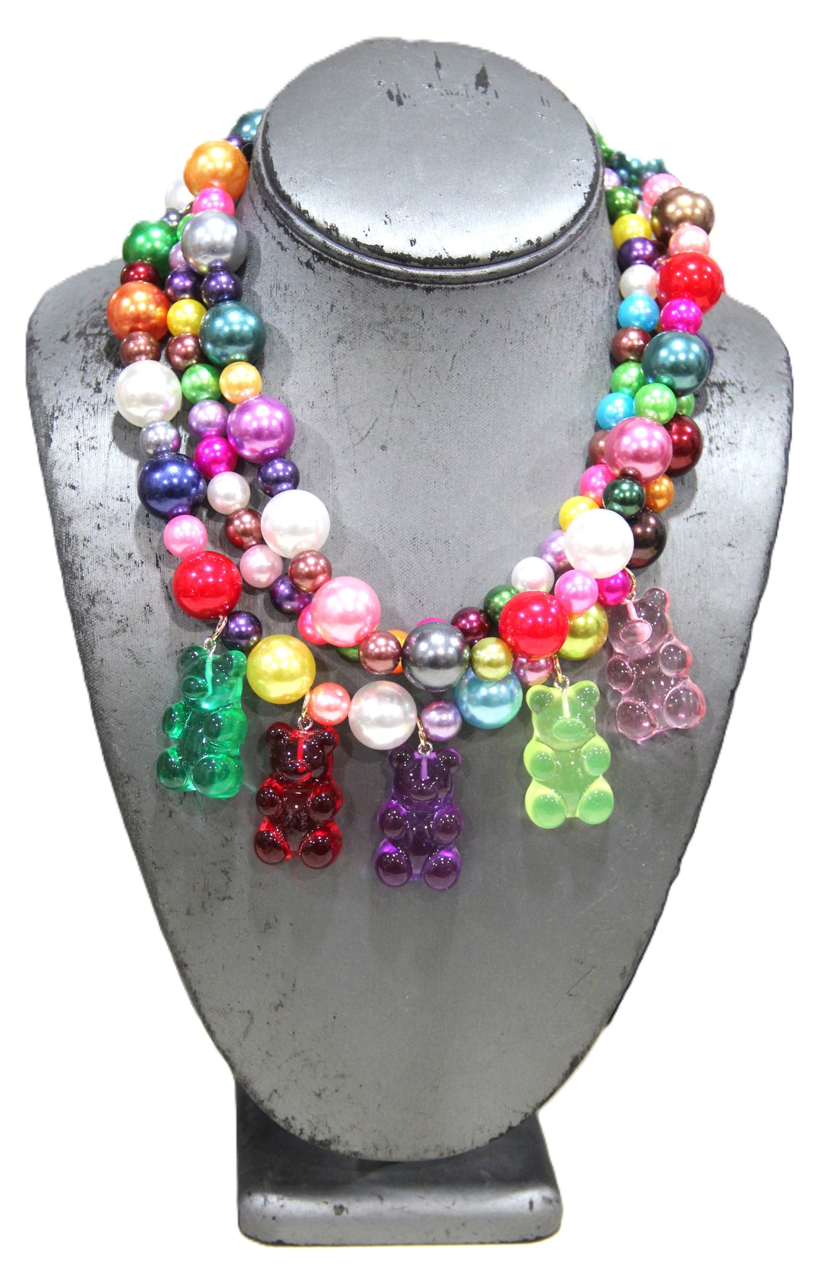 CONTEMPORARY "GIVE ME THE GUMMIES!" NECKLACE
