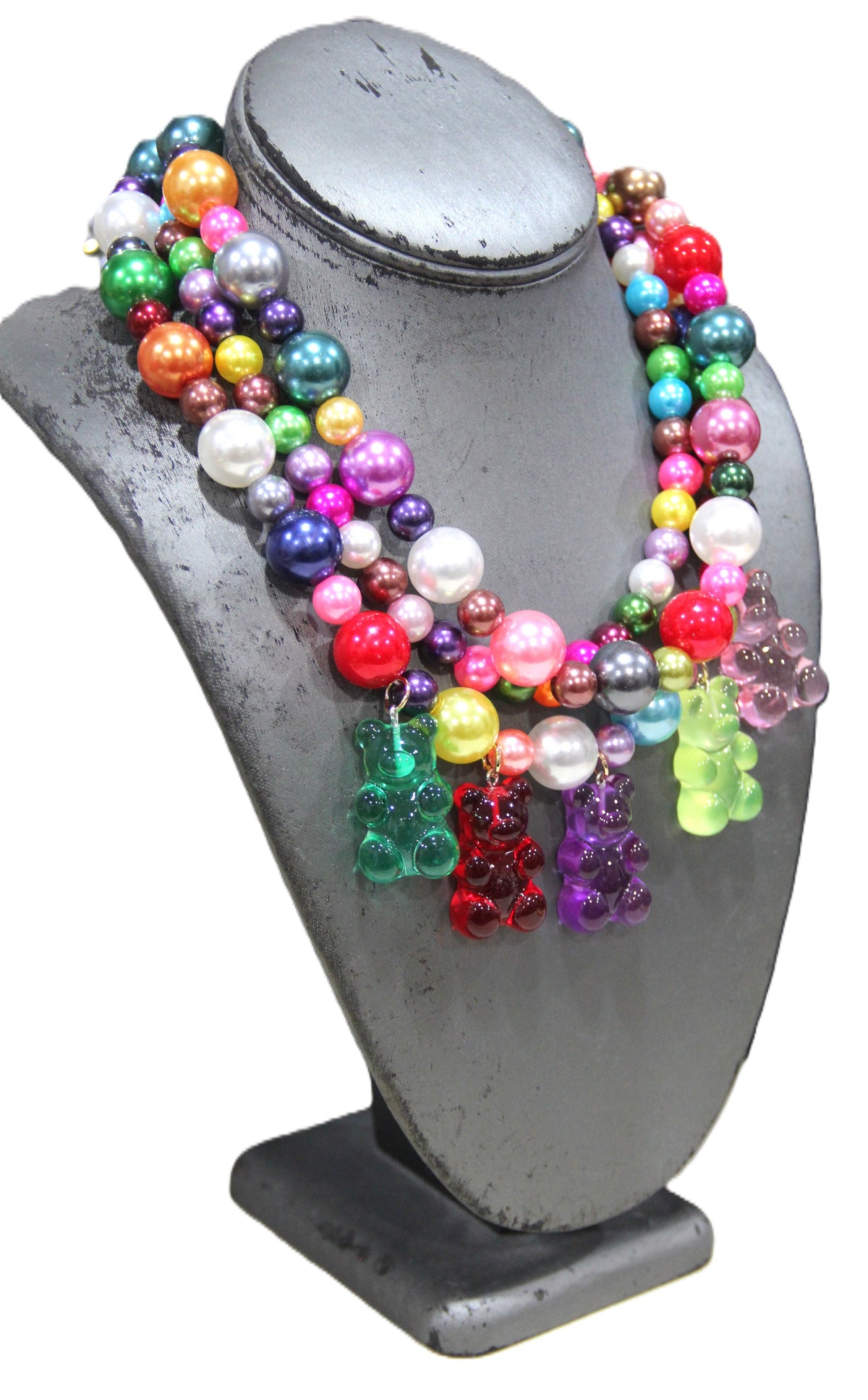CONTEMPORARY "GIVE ME THE GUMMIES!" NECKLACE