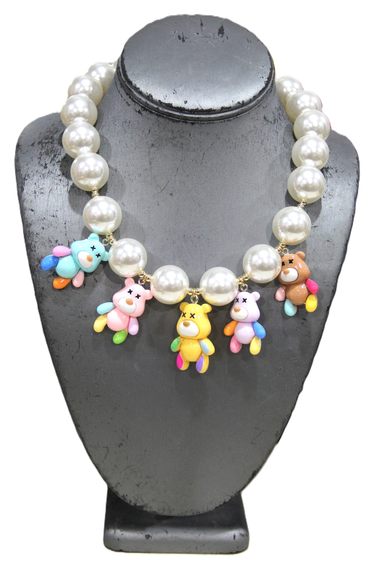 CONTEMPORARY "I'M DEAD" BEAR NECKLACE