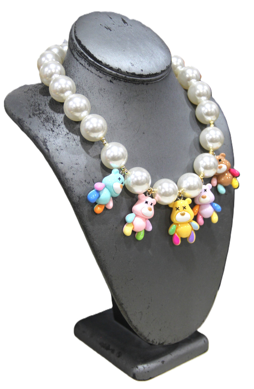 CONTEMPORARY "I'M DEAD" BEAR NECKLACE