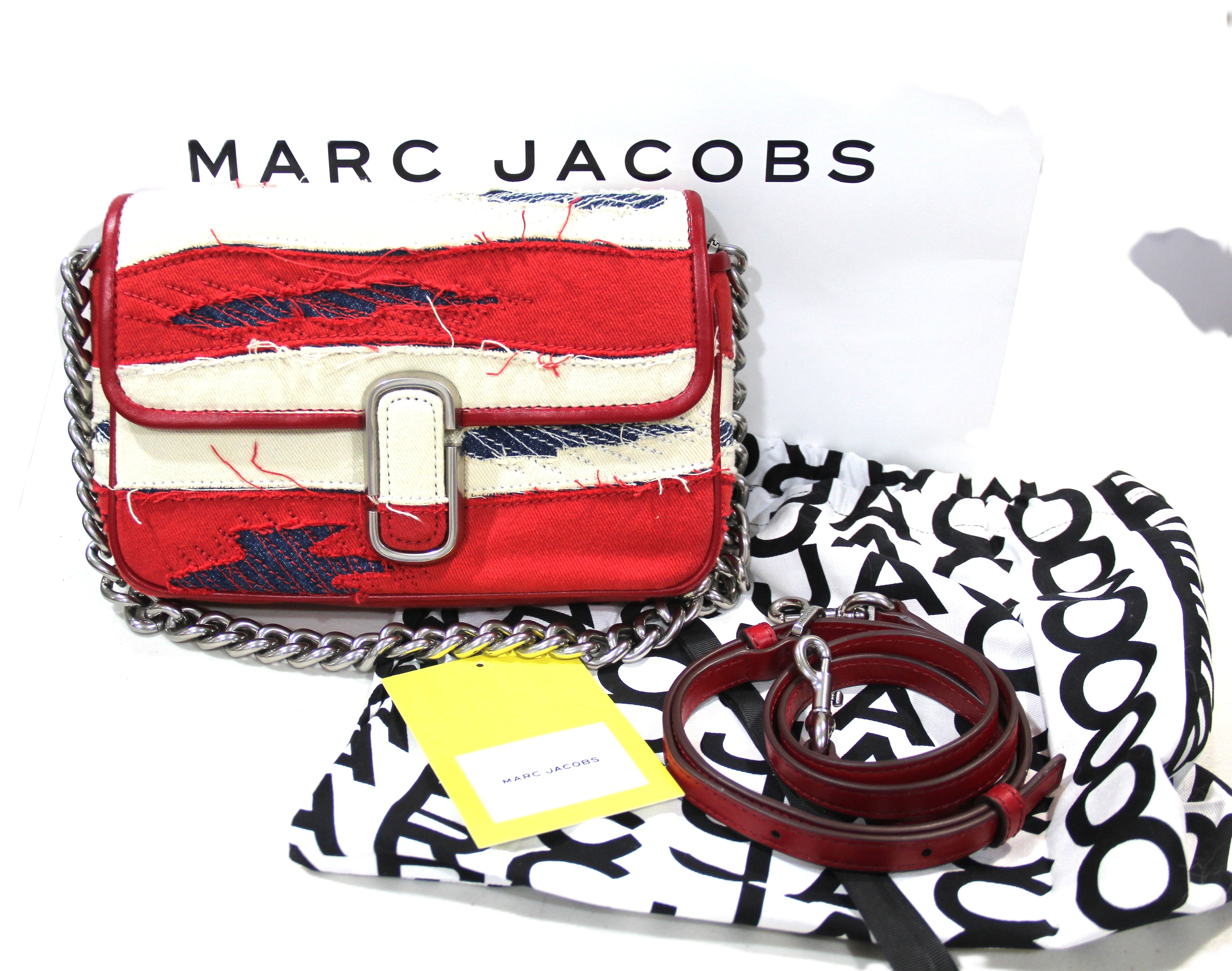 MARC JACOBS AMERICANA RIP & TEAR HANDBAG PURSE NEW WITH TAGS & BAG