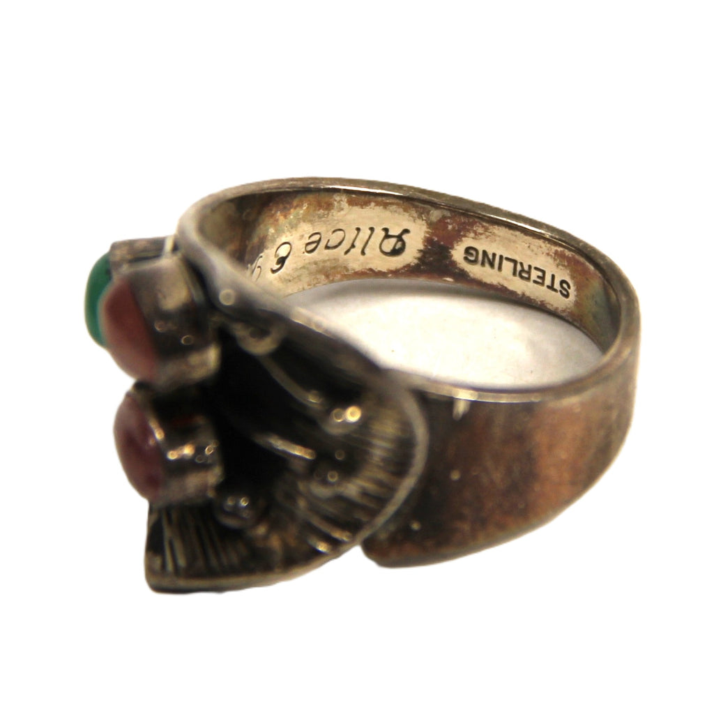 Alice Platero Native American sterling silver ring