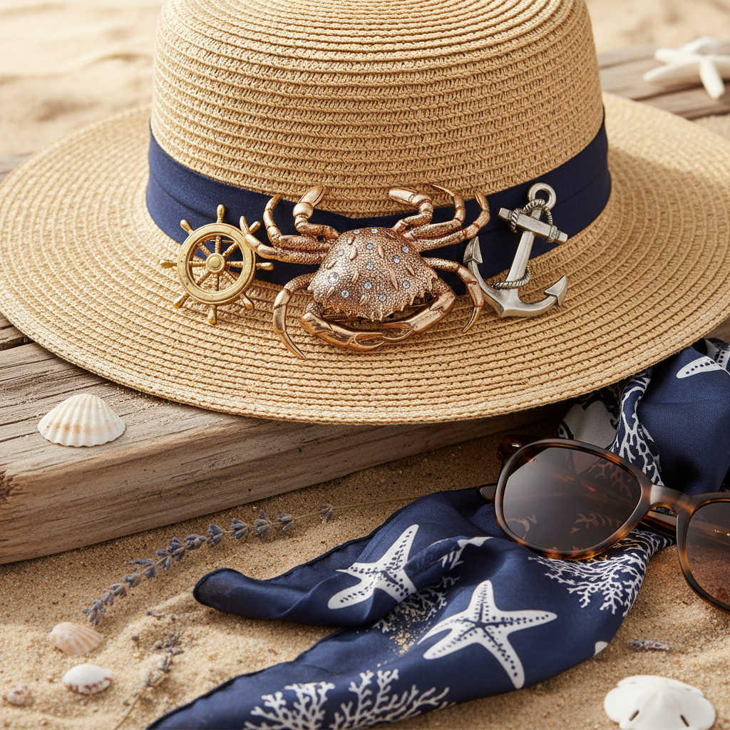 Anne Klein vintage crab brooch