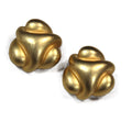 Matte gold vintage statement earrings