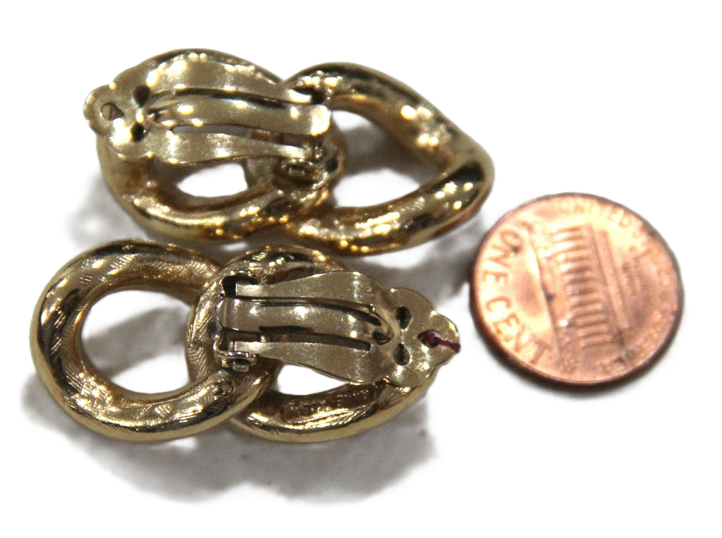 Anne Klein vintage curbed chain earrings