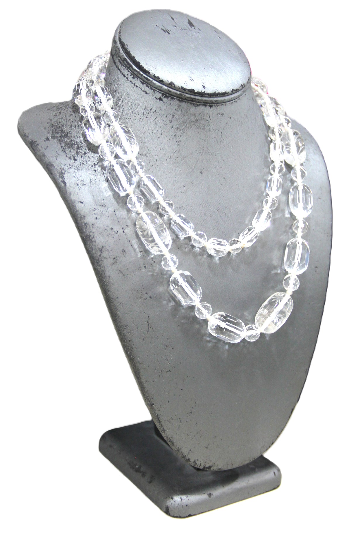 ANTIQUE ART DECO ERA ROCK CRYSTAL NECKLACE