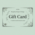 BOOGIEBEE DESIGN & VINTAGE GIFT CARD
