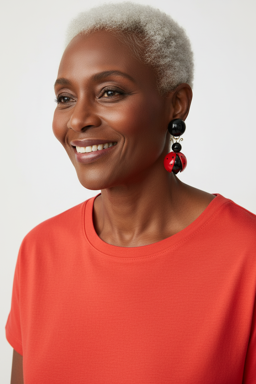 cilea ladybug earrings
