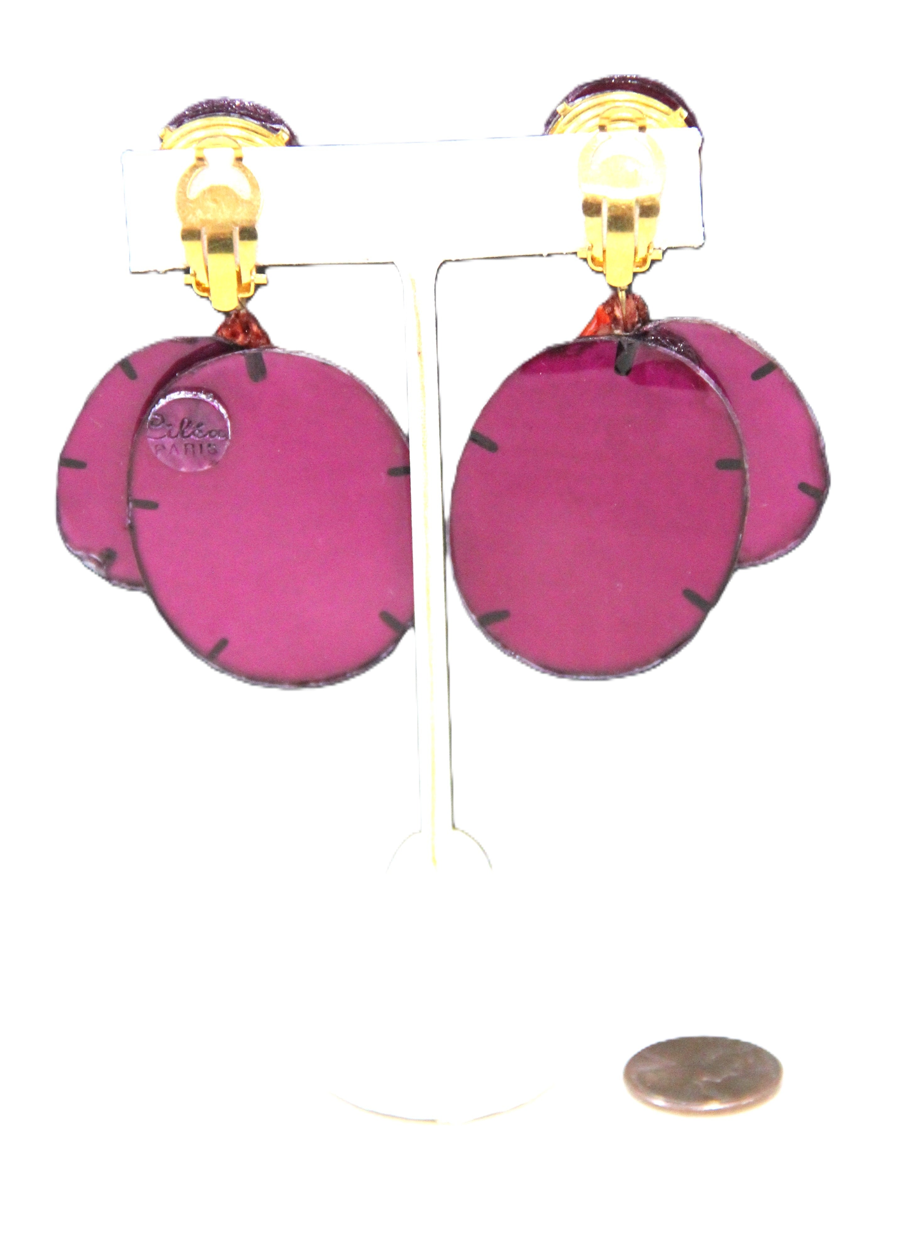 cilea paris french couture earrings