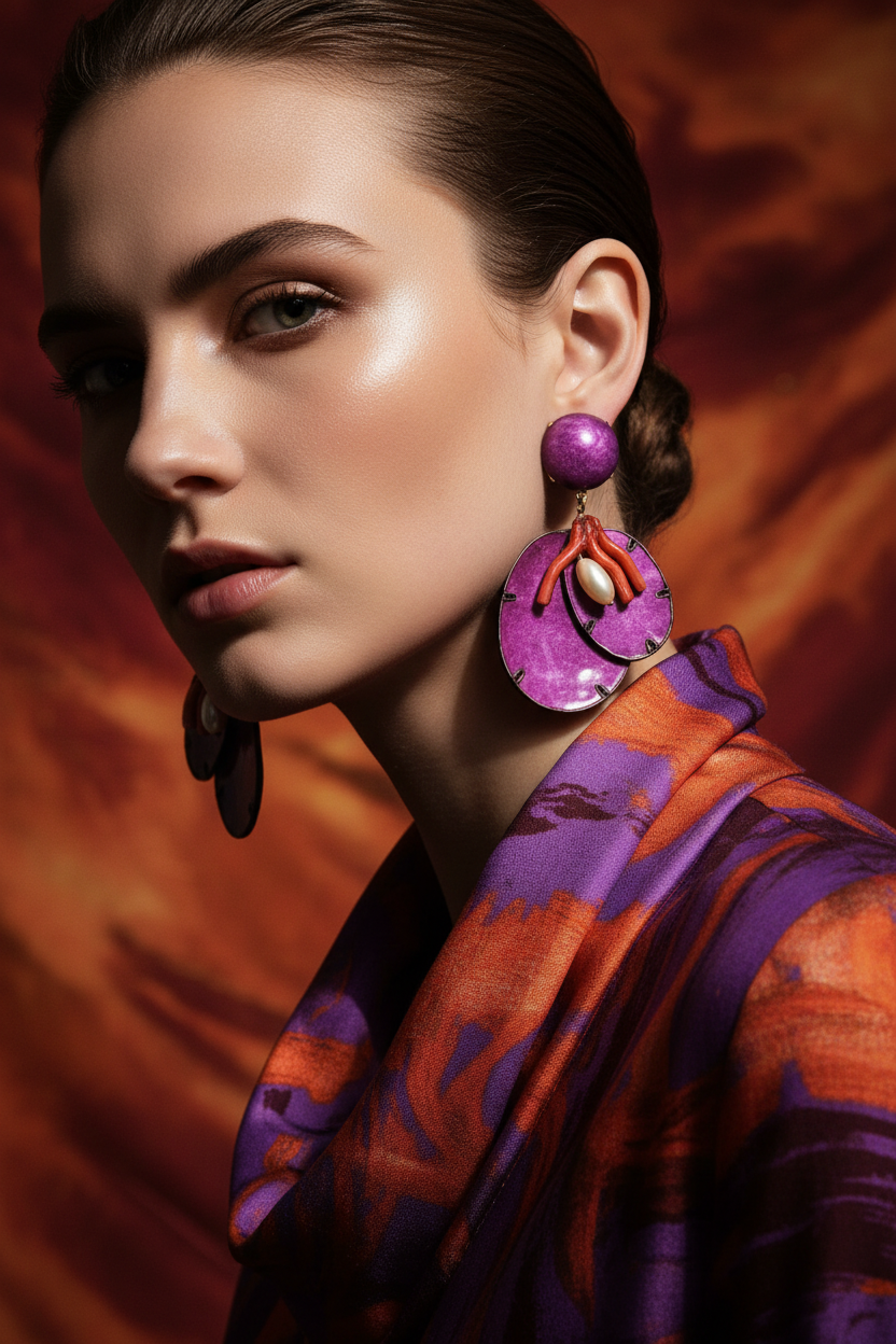 cilea paris french couture earrings
