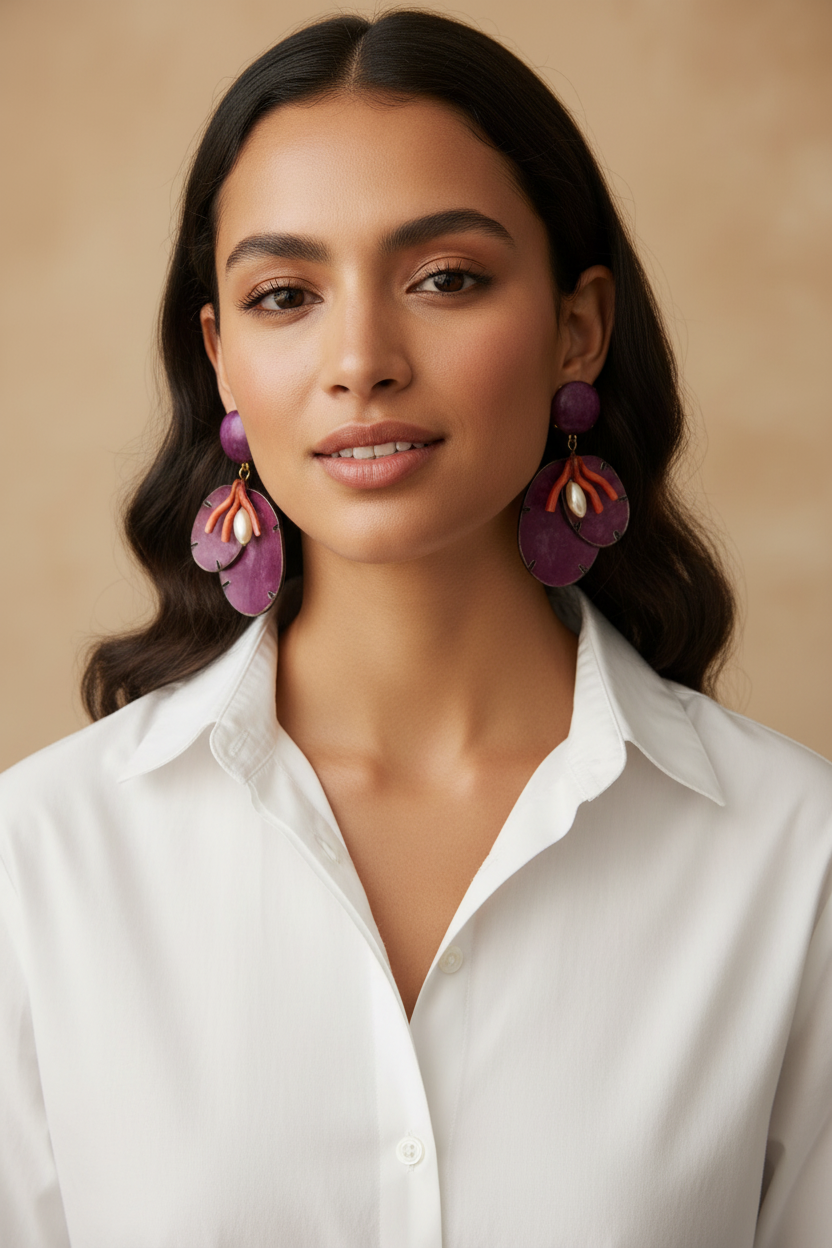 cilea paris french couture earrings