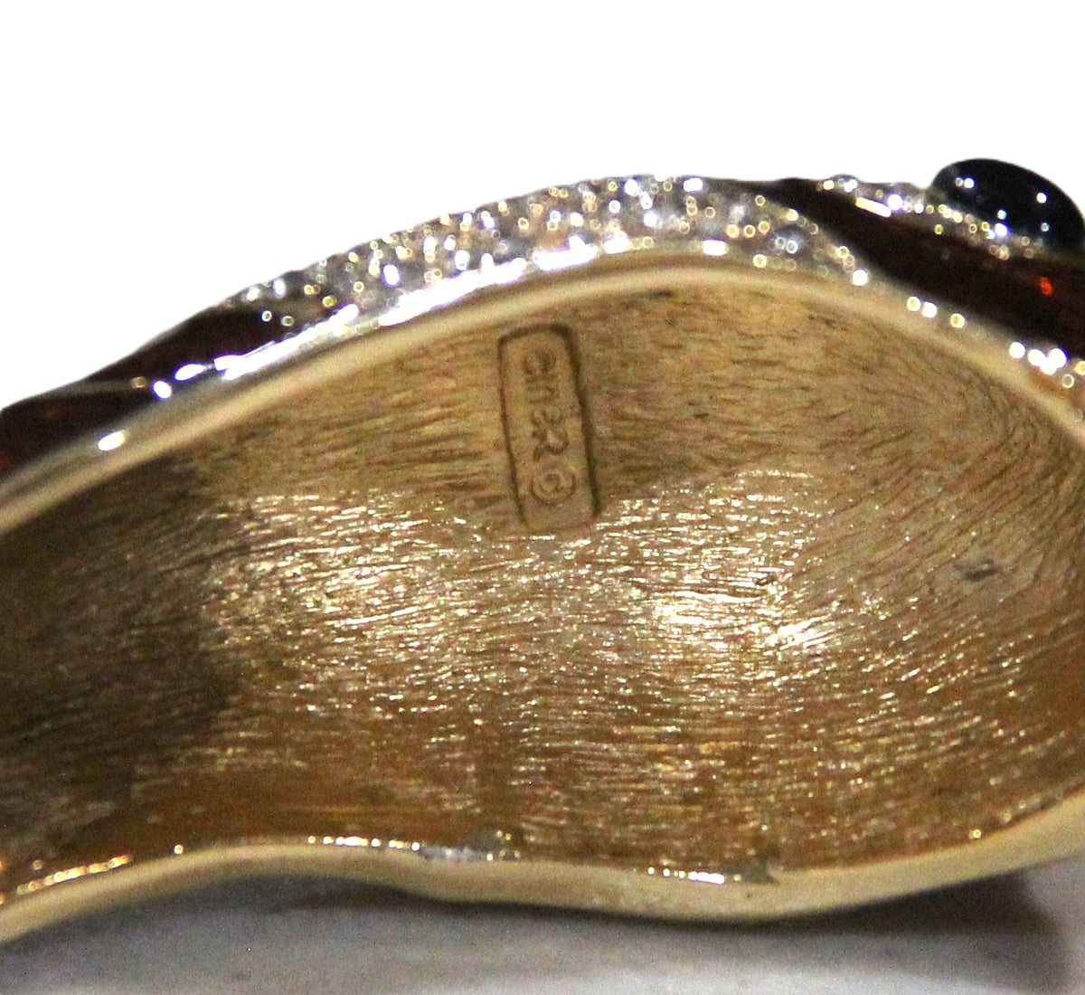 CINER VINTAGE HINGED DOLPHIN BANGLE BRACELET