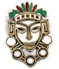 VINTAGE CINER TRIBAL STATEMENT PENDANT BROOCH