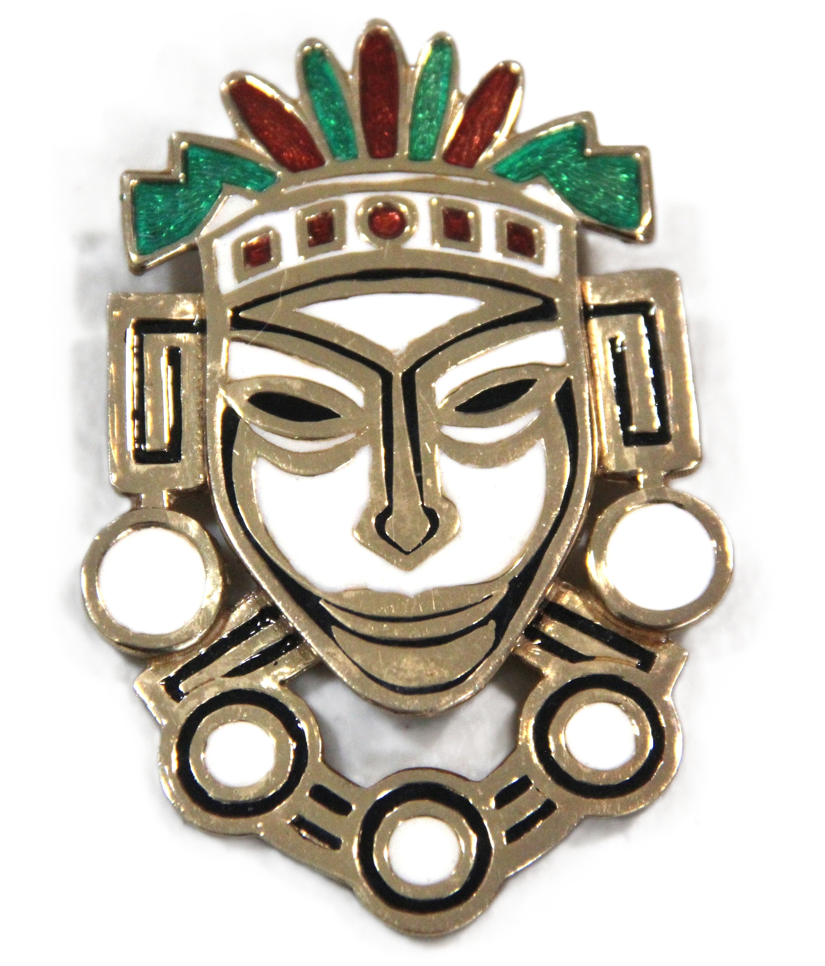 VINTAGE CINER TRIBAL STATEMENT PENDANT BROOCH
