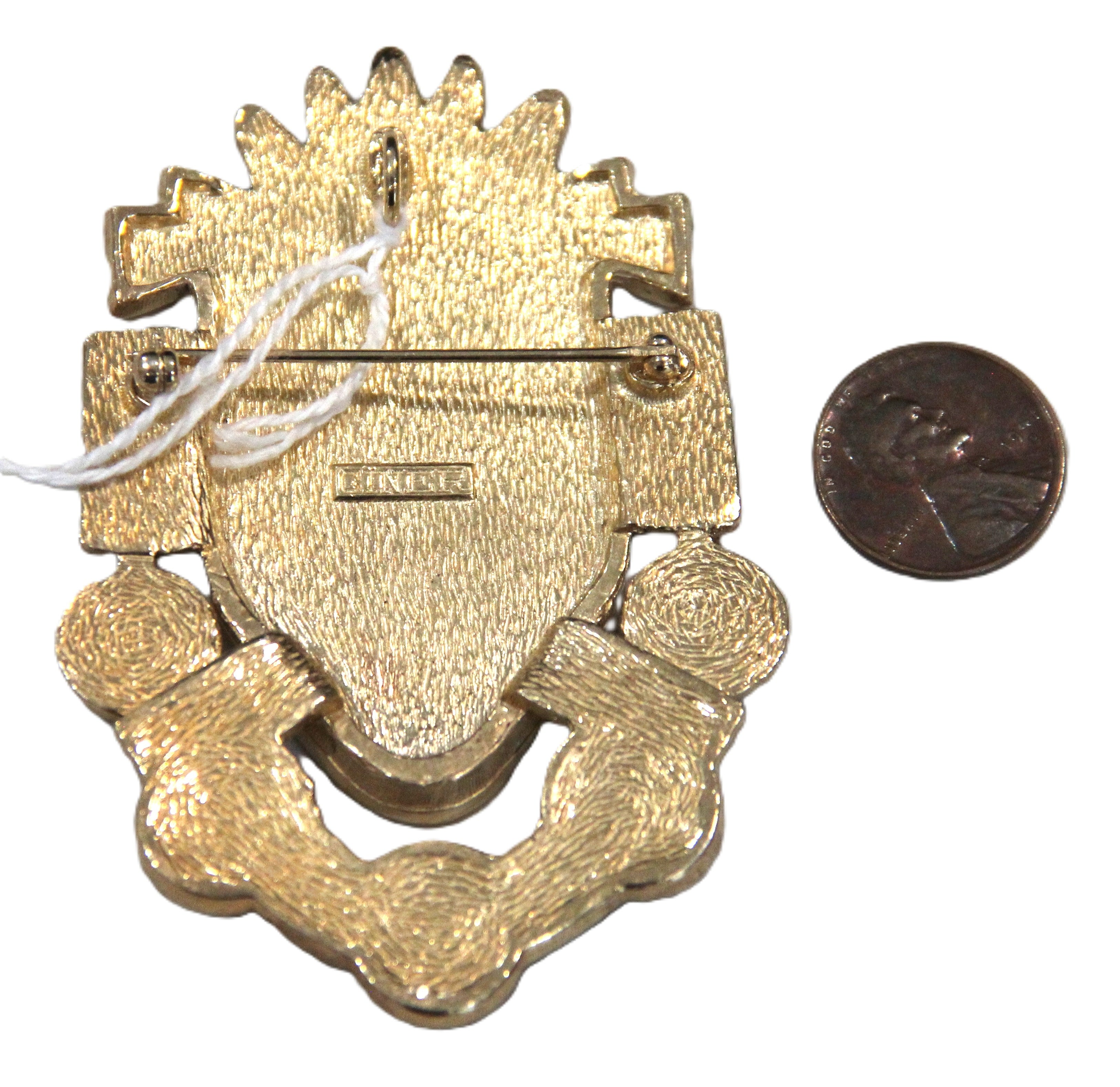 VINTAGE CINER TRIBAL STATEMENT PENDANT BROOCH
