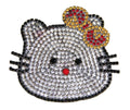 Czech rhinestone Hello Kitty statement brooch