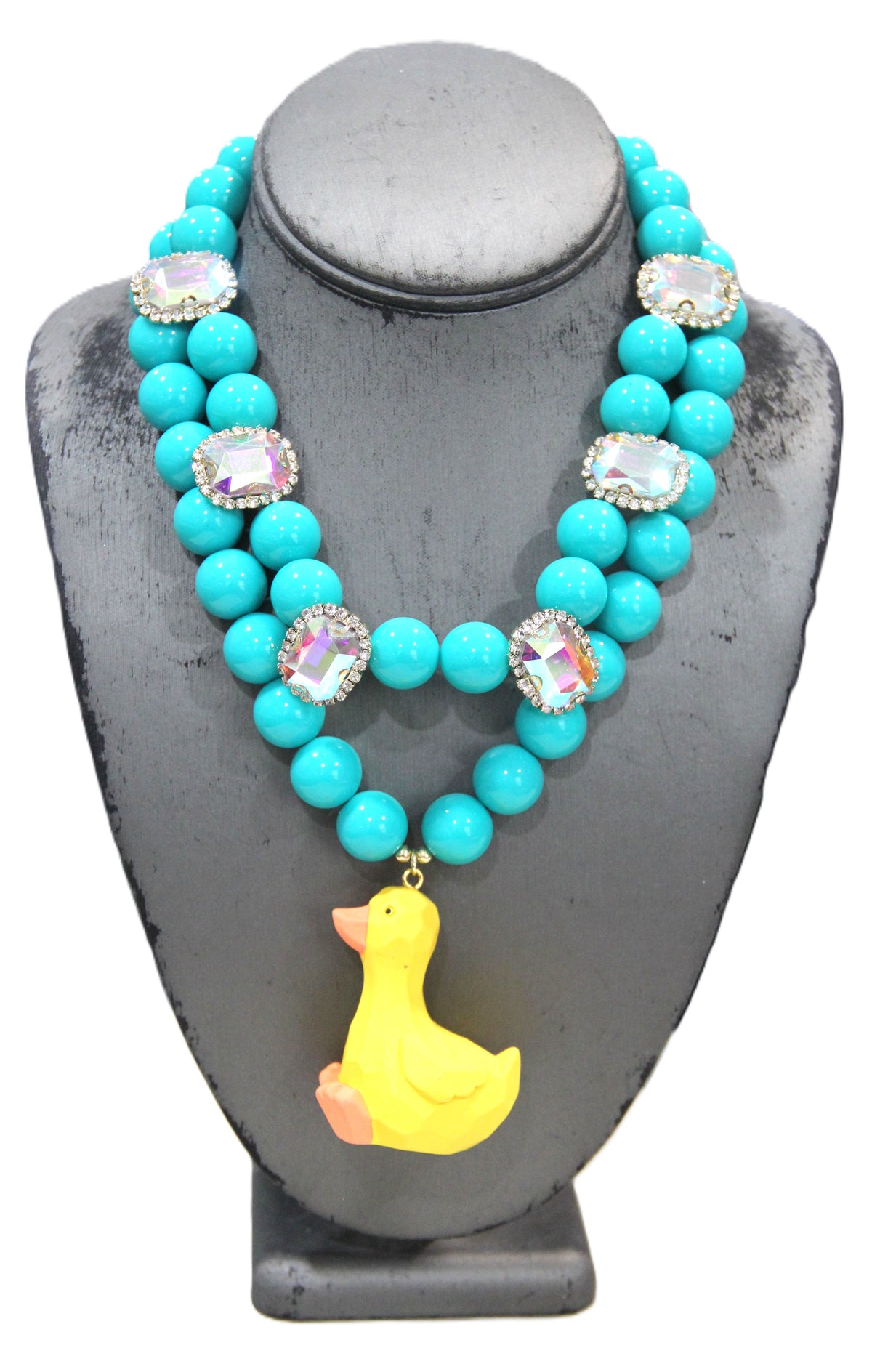 DISCO DUCK MAXIMALIST NECKLACE
