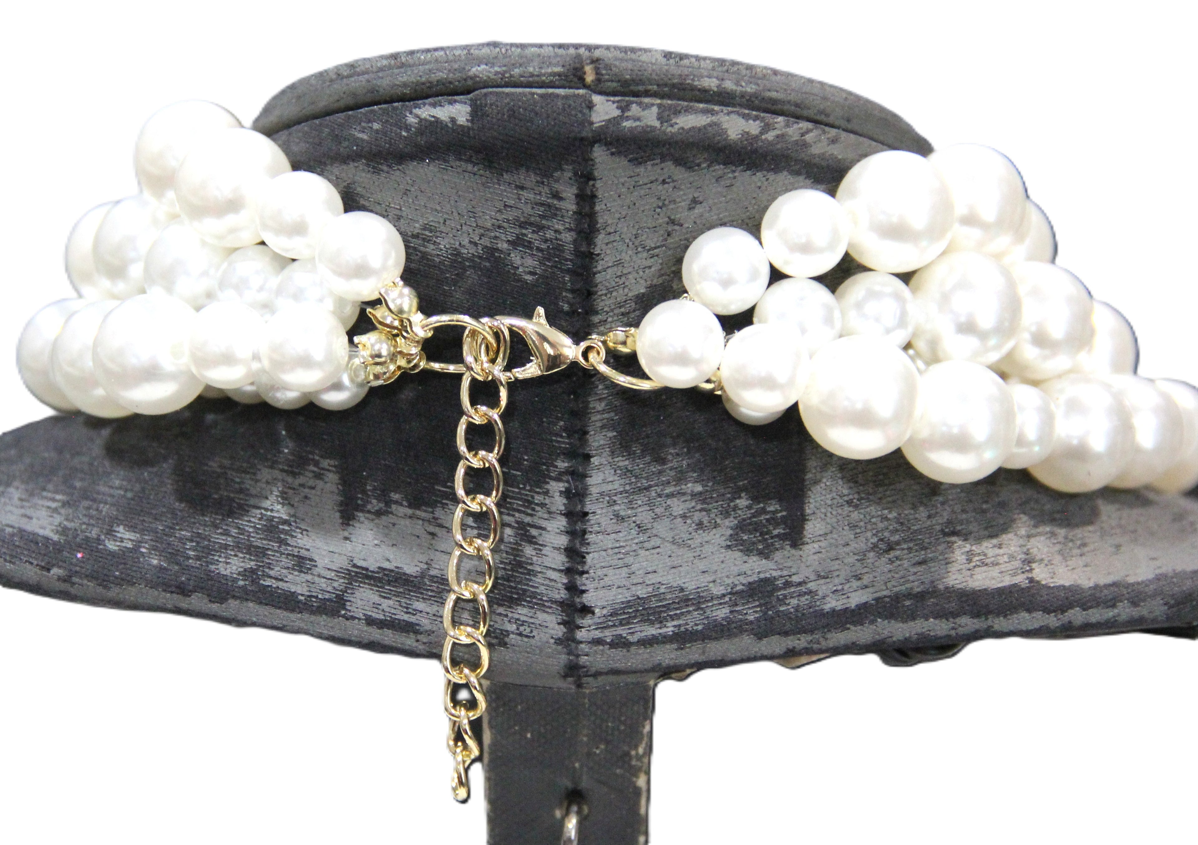CONTEMPORARY DISCO BALLOON DOG STATEMENT NECKLACE