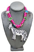 DISCO ZEBRA MAXIMALIST NECKLACE