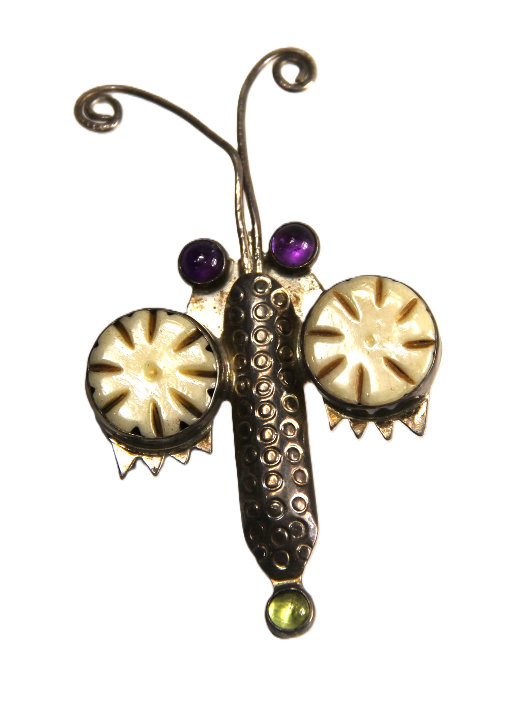 Echo of a dreamer insect pendant brooch