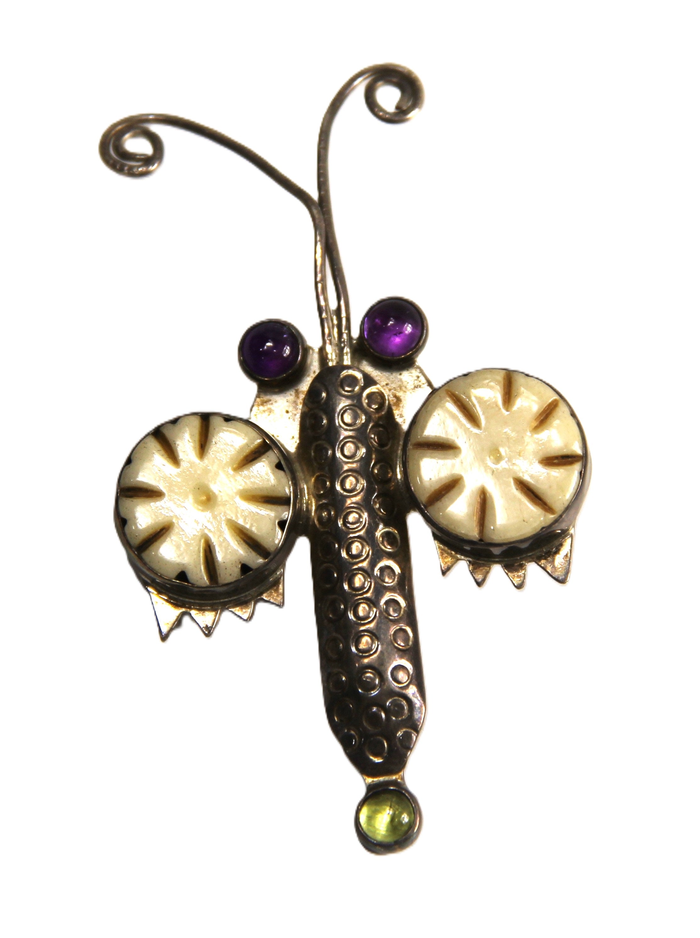 Echo of a dreamer insect pendant brooch