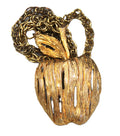 VINTAGE ERWIN PEARL BIG APPLE PENDANT NECKLACE