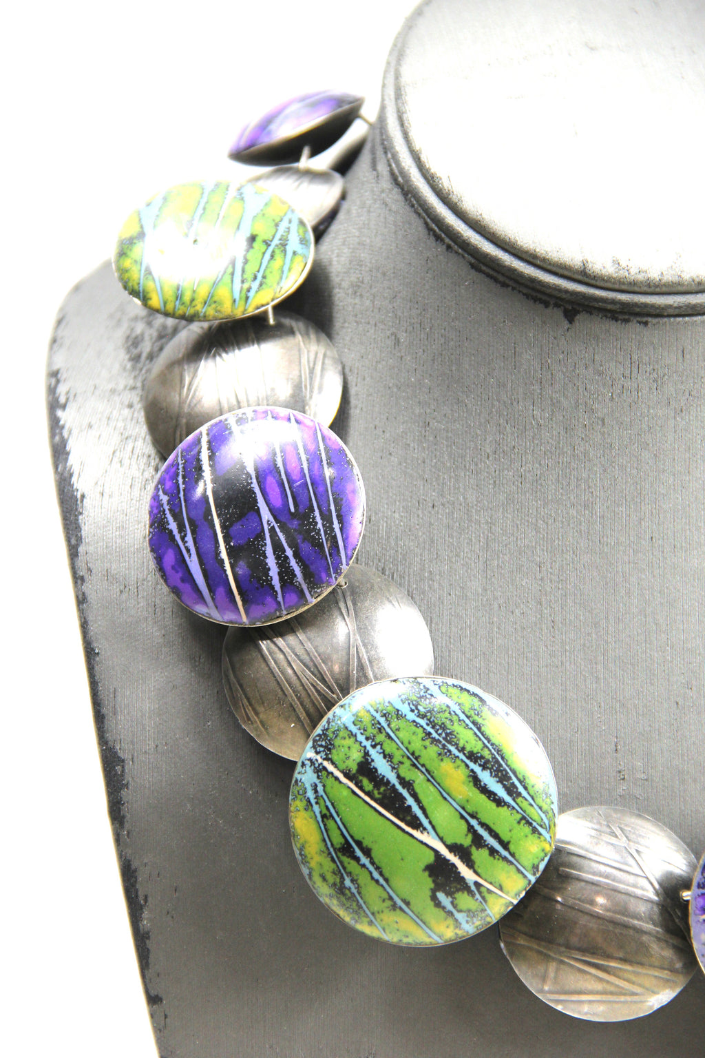 FORD FORLANO COUTURE STERLING SILVER & POLYMER PILLOW NECKLACE