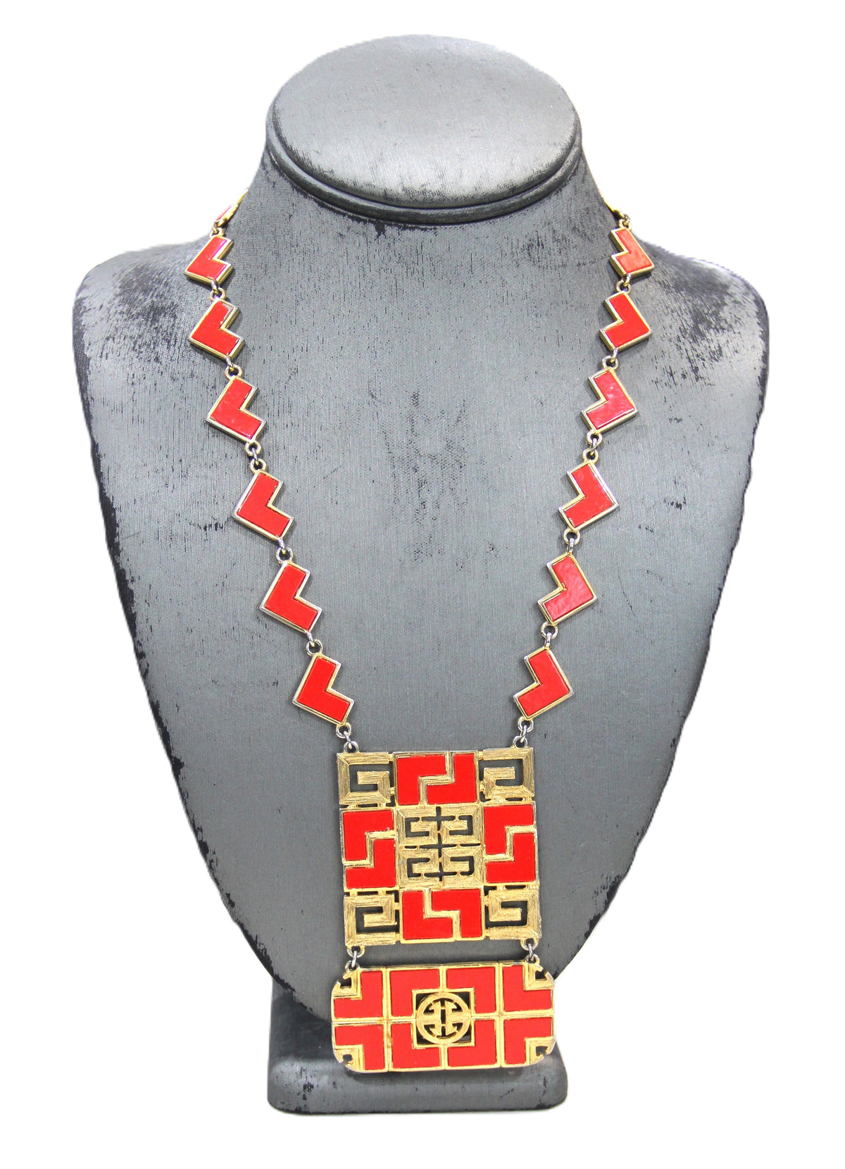 1970'S GIVENCHY ART DECO STYLE NECKLACE
