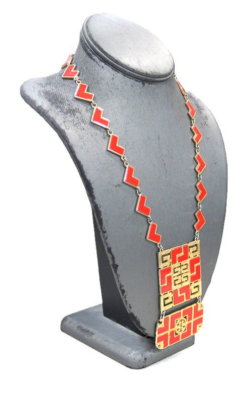 1970'S GIVENCHY ART DECO STYLE NECKLACE