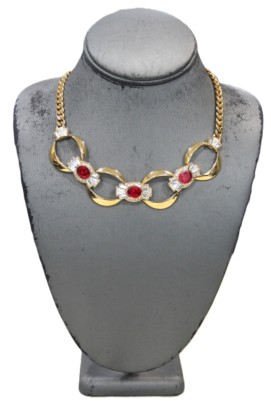 GIVENCHY DEAD STOCK CRYSTAL ACCENT NECKLACE