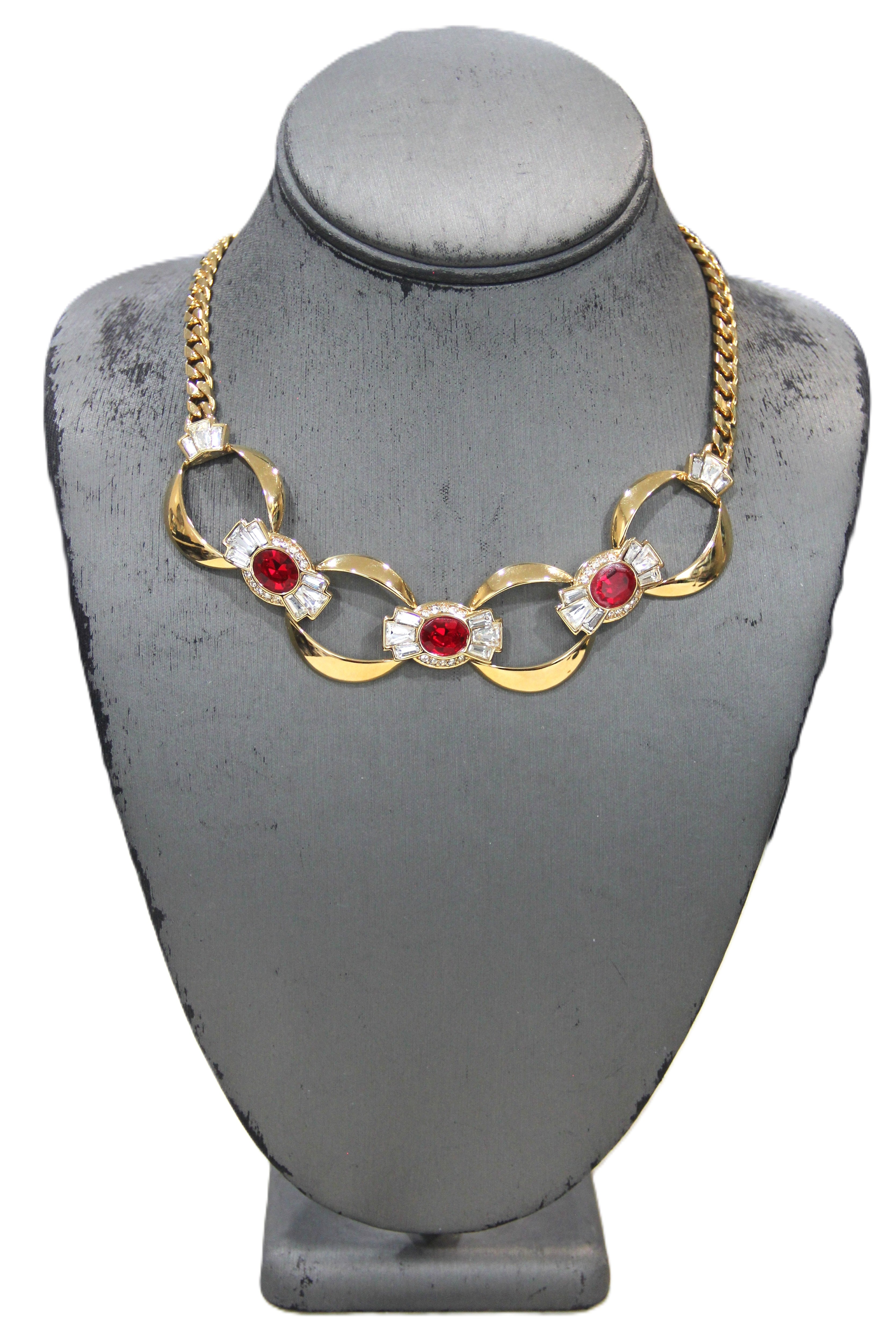 GIVENCHY DEAD STOCK CRYSTAL ACCENT NECKLACE