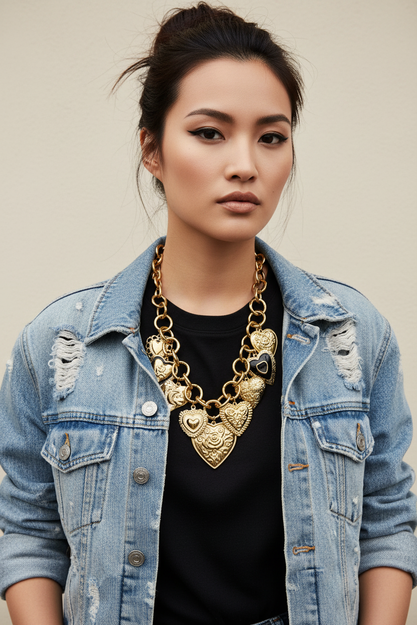 heart charm necklace