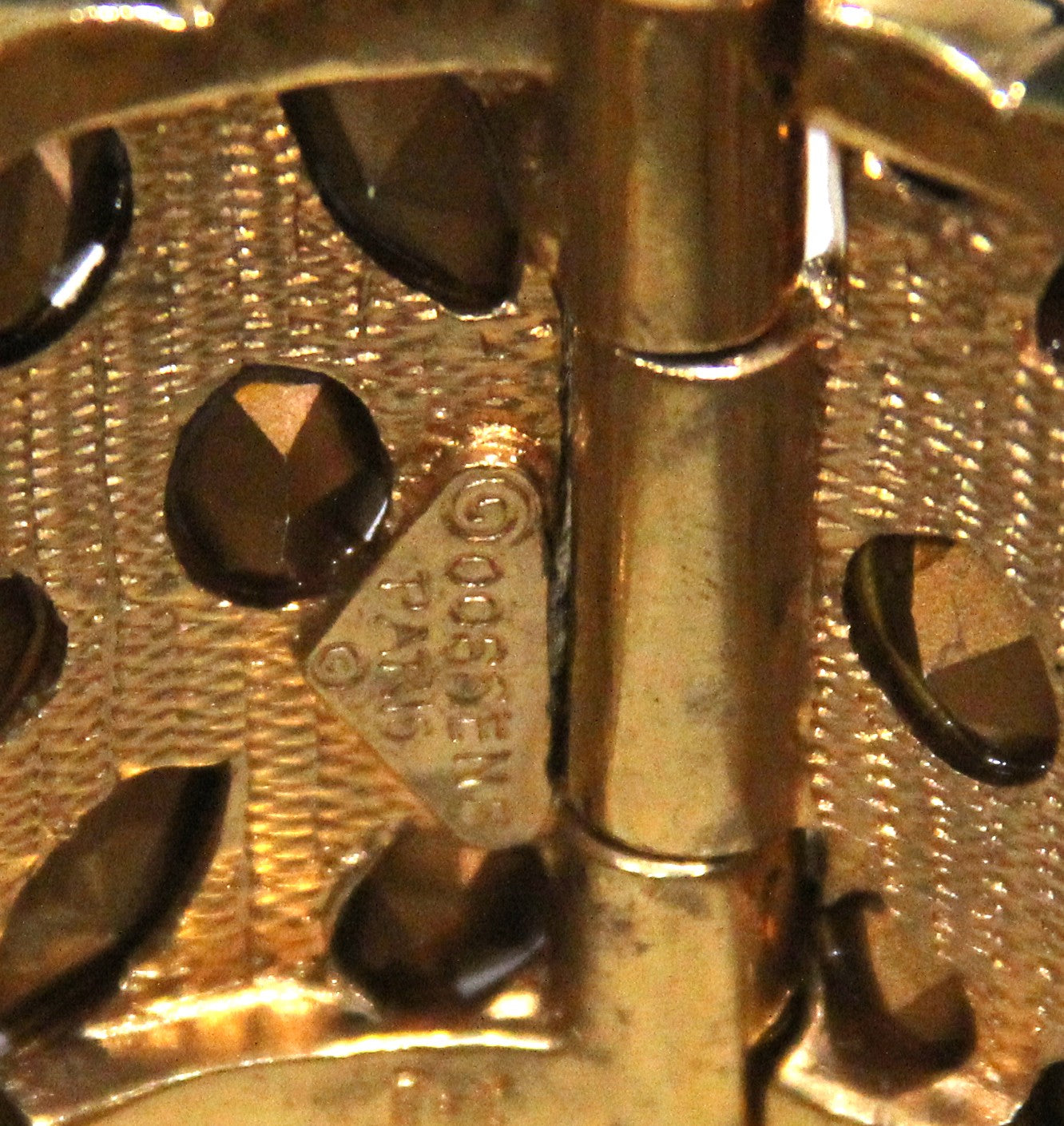 ROBERT GOOSSENS 80'S 90'S ERA RHINESTONE HINGED BRACELET