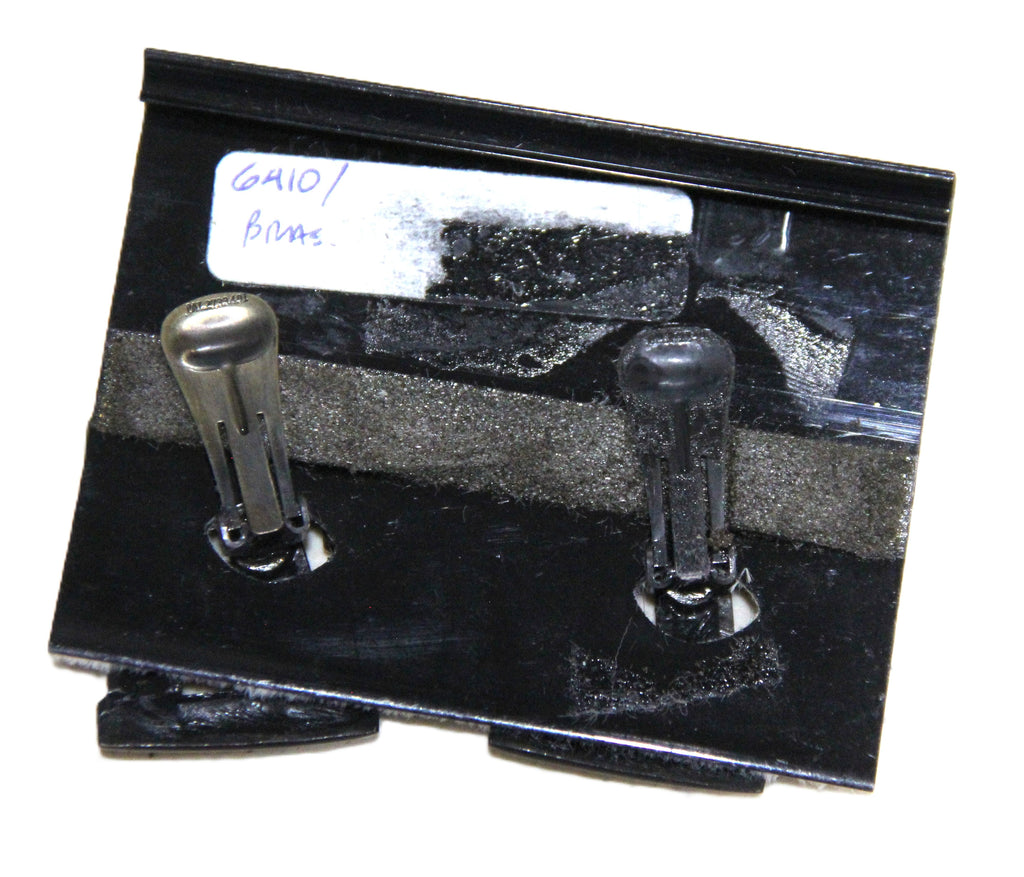 GRAZIANO DEAD STOCK SCULPTURAL BURNISHED BRASS EARRINGS