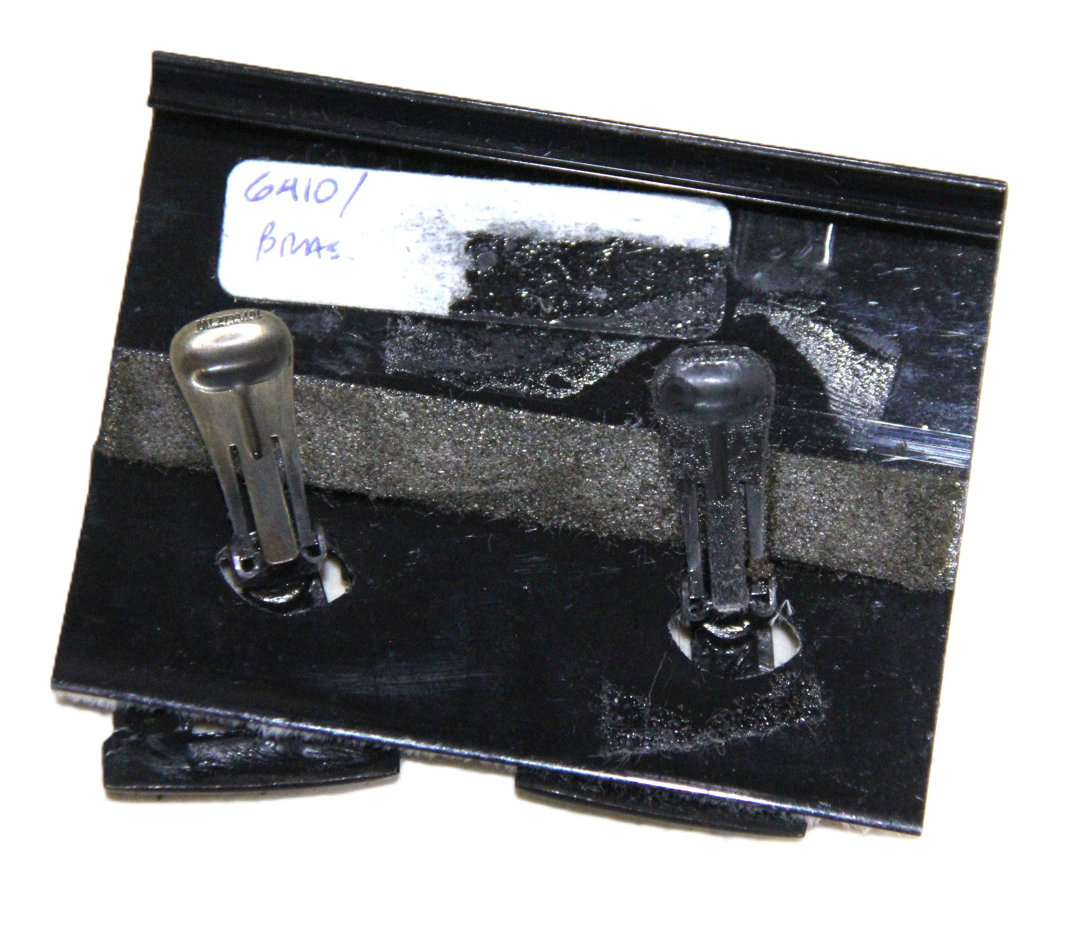 GRAZIANO DEAD STOCK SCULPTURAL BURNISHED BRASS EARRINGS