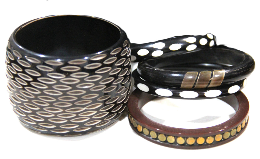 THE "THICK & THIN" BANGLE BRACELET STACK 