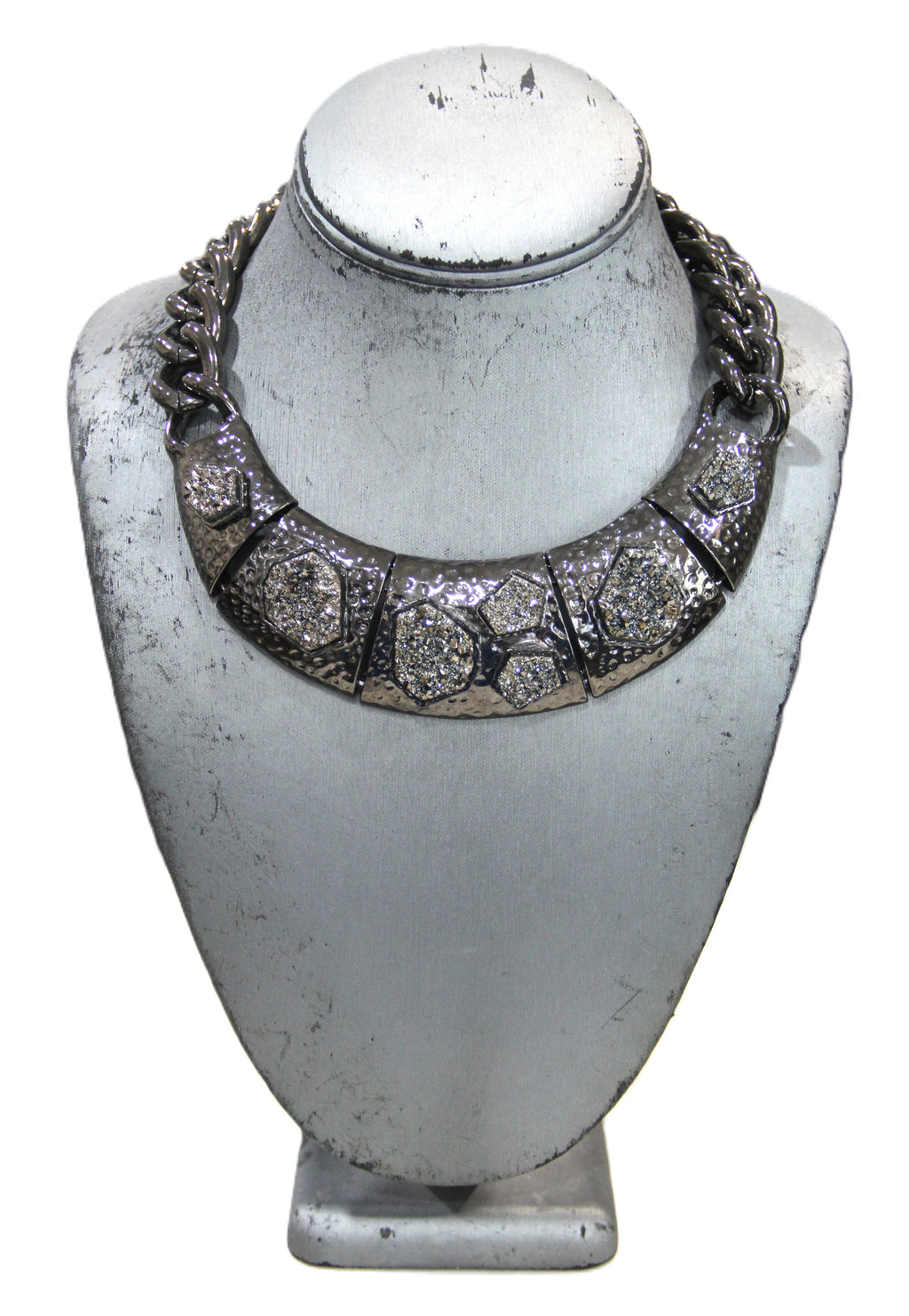 Graziano dead stock statement necklace