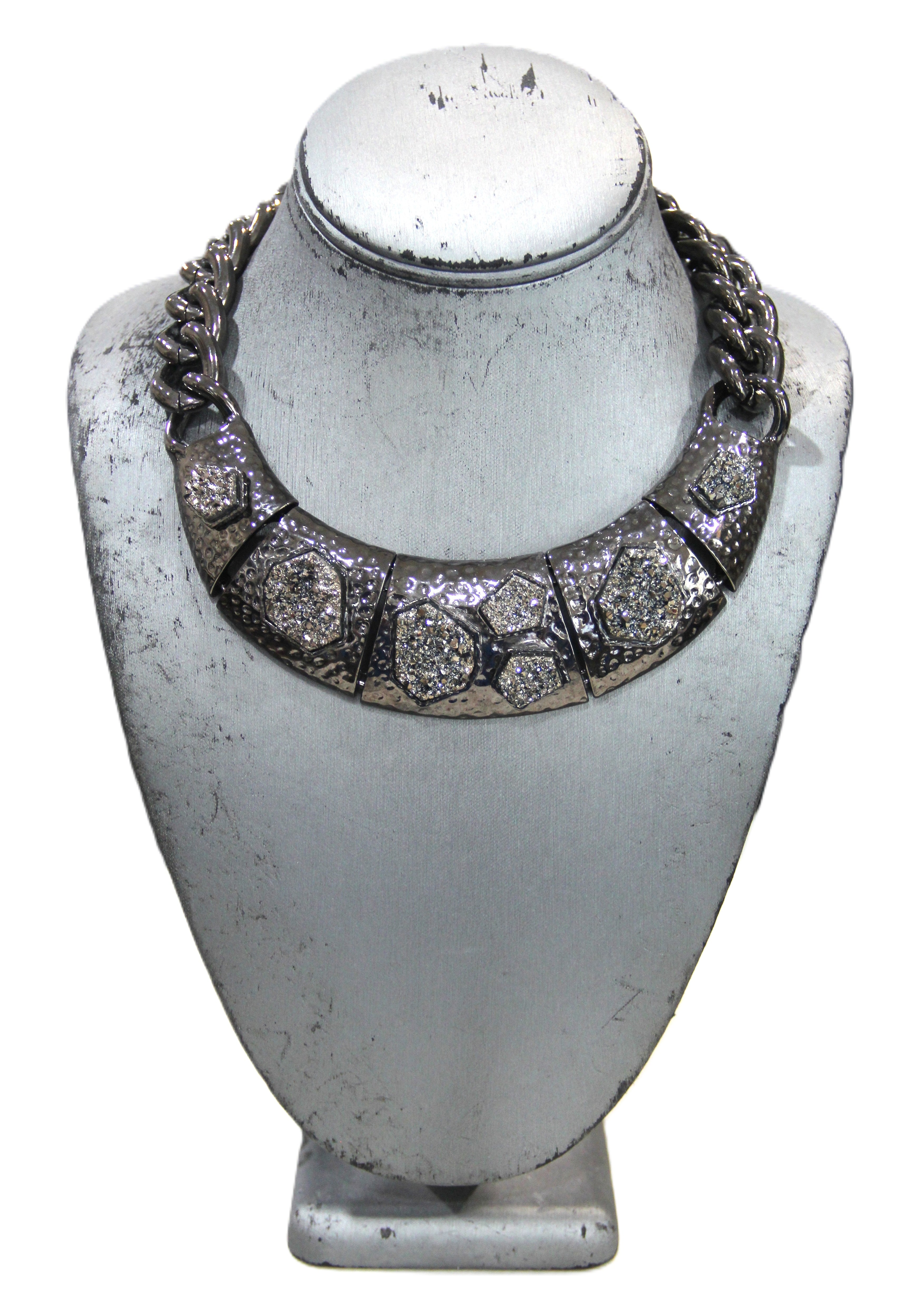 Graziano dead stock statement necklace