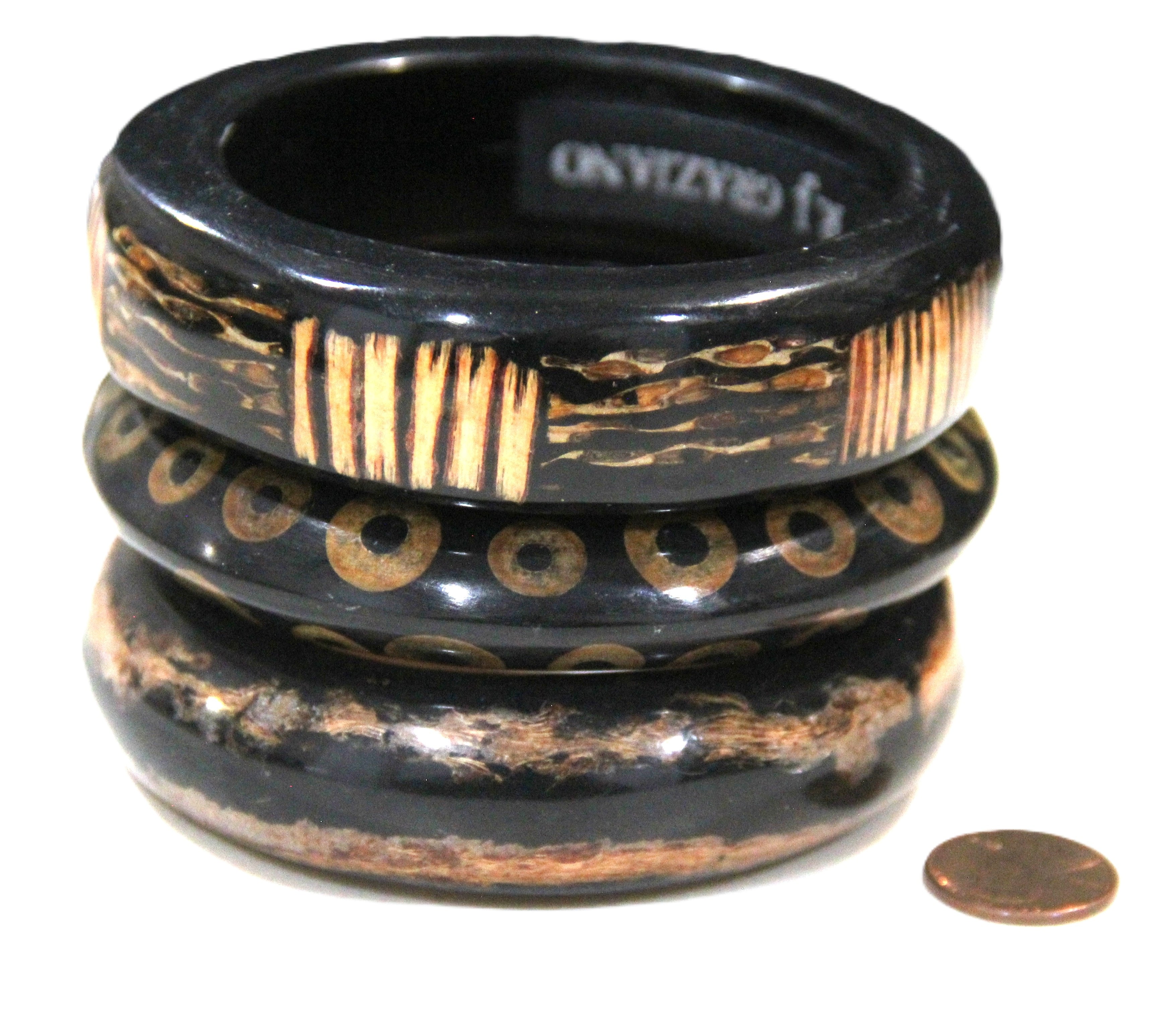 GRAZIANO DEAD STOCK "THE ELEVATED TRIBAL BOHO" BANGLE BRACELET STACK