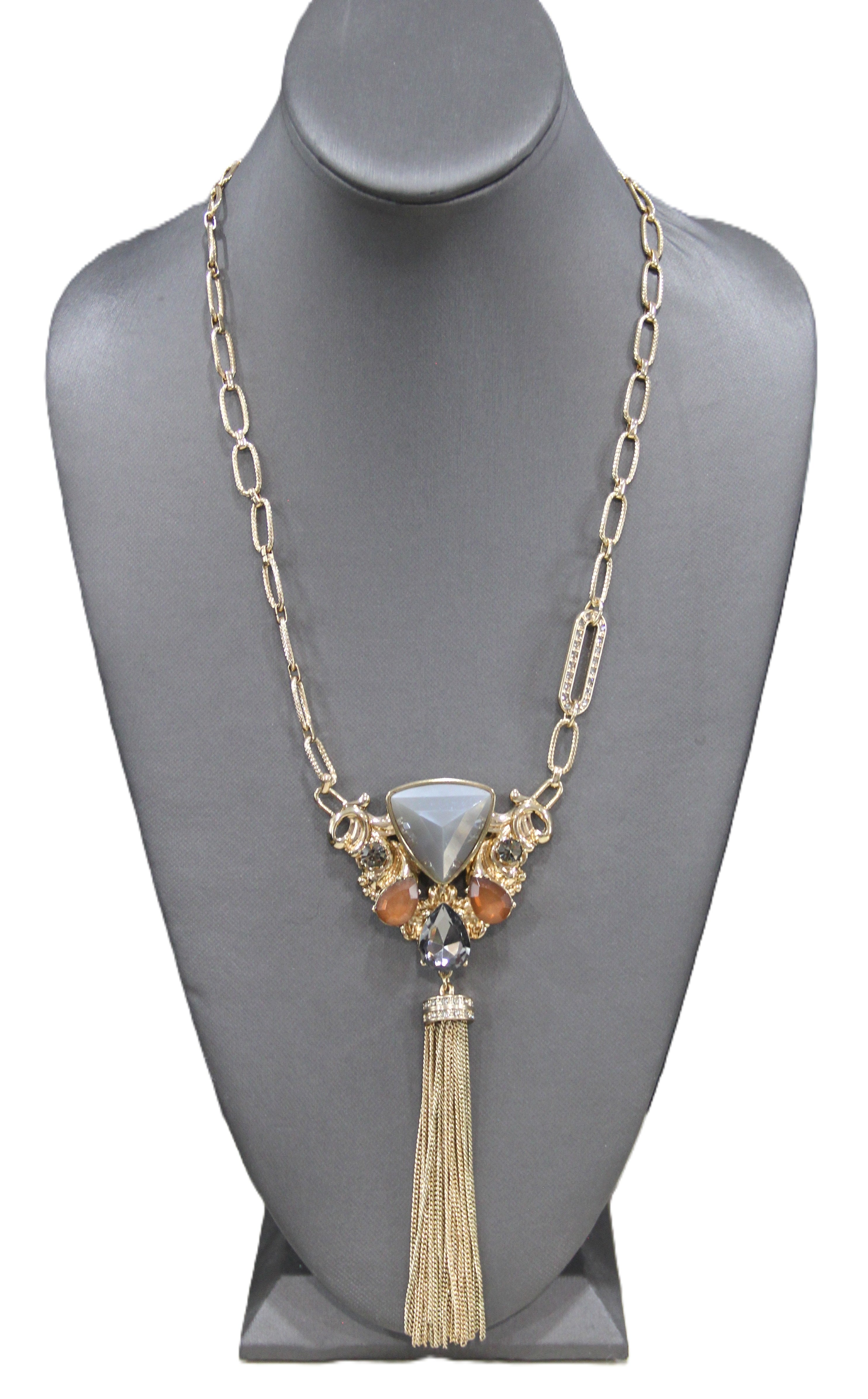 Graziano chain tassel necklace